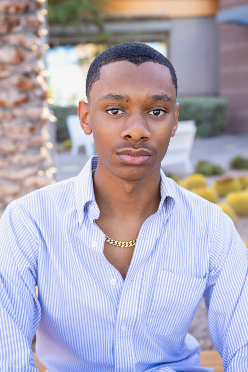Nevada State College sophomore Leland Rucker, 18, is a member of the college's Collegiate 100 c ...