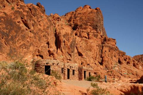 The Civilian Conservation Corps built these sandstone cabins in 1934. (Deborah Wall/Las Vegas R ...