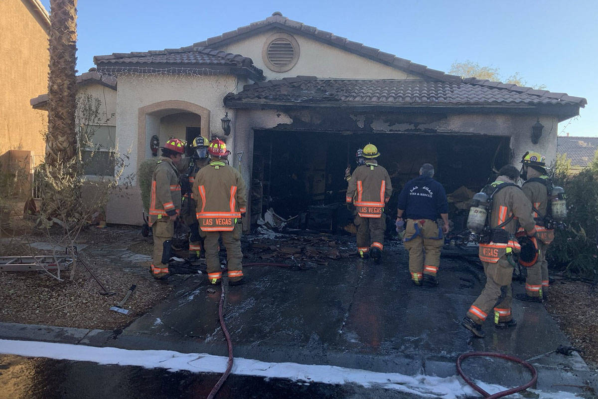 Las Vegas house fire causes 50K in damage Las Vegas ReviewJournal