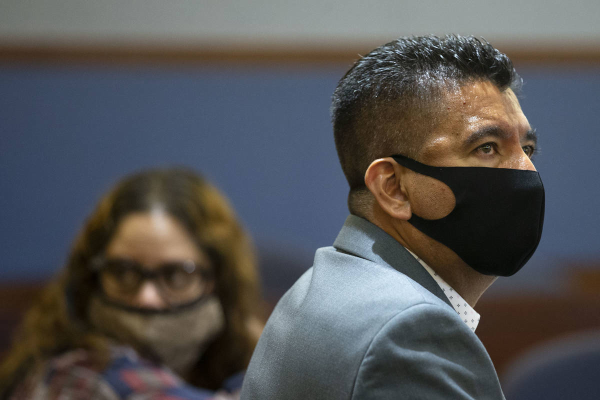 Alpine Motel Apartments owner Adolfo Orozco, right, and his co-defendant, Malinda Mier attend a ...