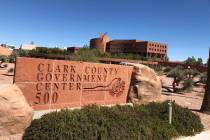 The Clark County Government Center in Las Vegas. (Las Vegas Review-Journal file photo)