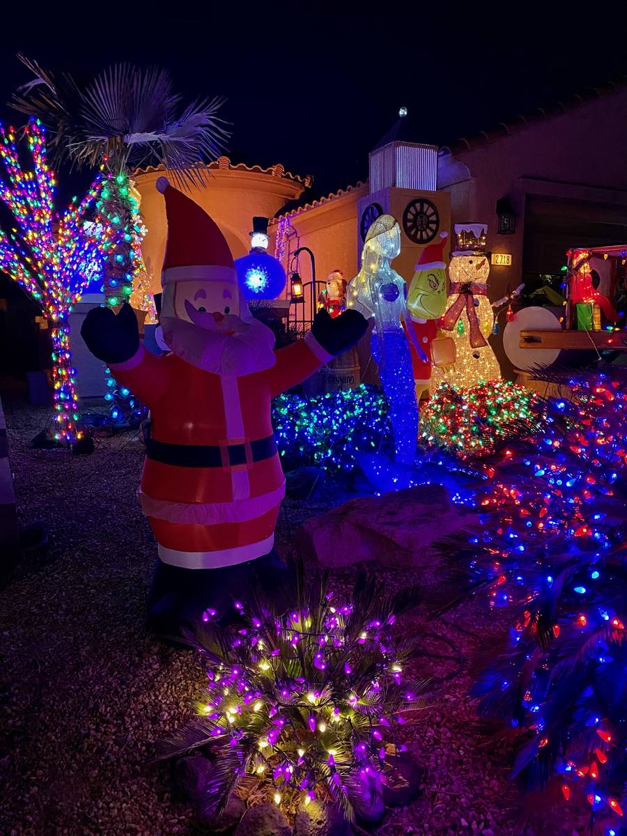 The Torres' light display has been scaled back for Christmas 2020. (Courtesy Juan Torres)