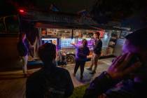 YourPanadas empanada truck makes a Friday night stop at Aviata Apartments on Nov. 20, 2020. (El ...