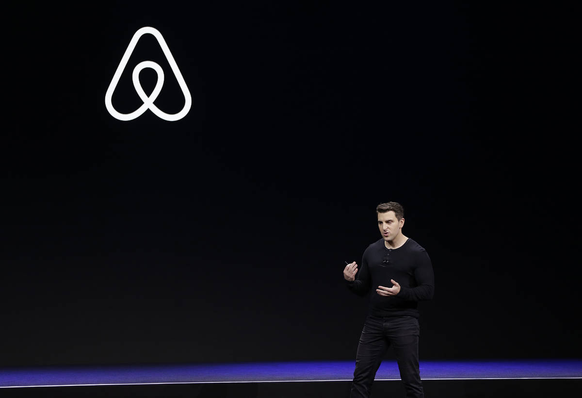 Airbnb co-founder and CEO Brian Chesky. (AP Photo/Eric Risberg, File)