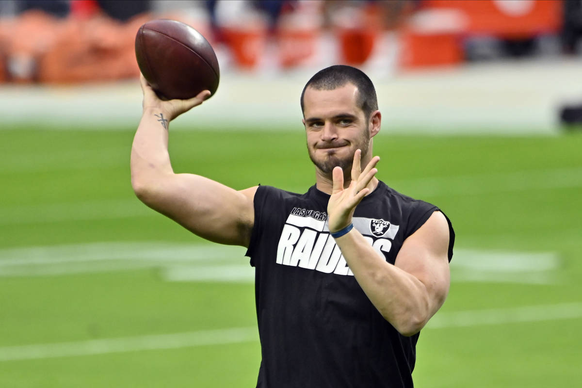 Derek Carr follows winning routine as Las Vegas Raiders quarterback