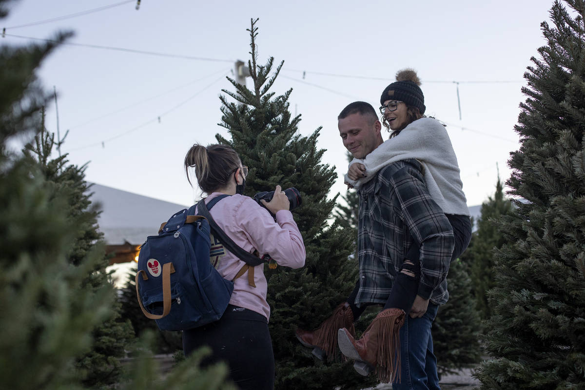 Photographer Annah Simmons tests out the light with her friends Alex Diaz and Jillian Zasloff b ...