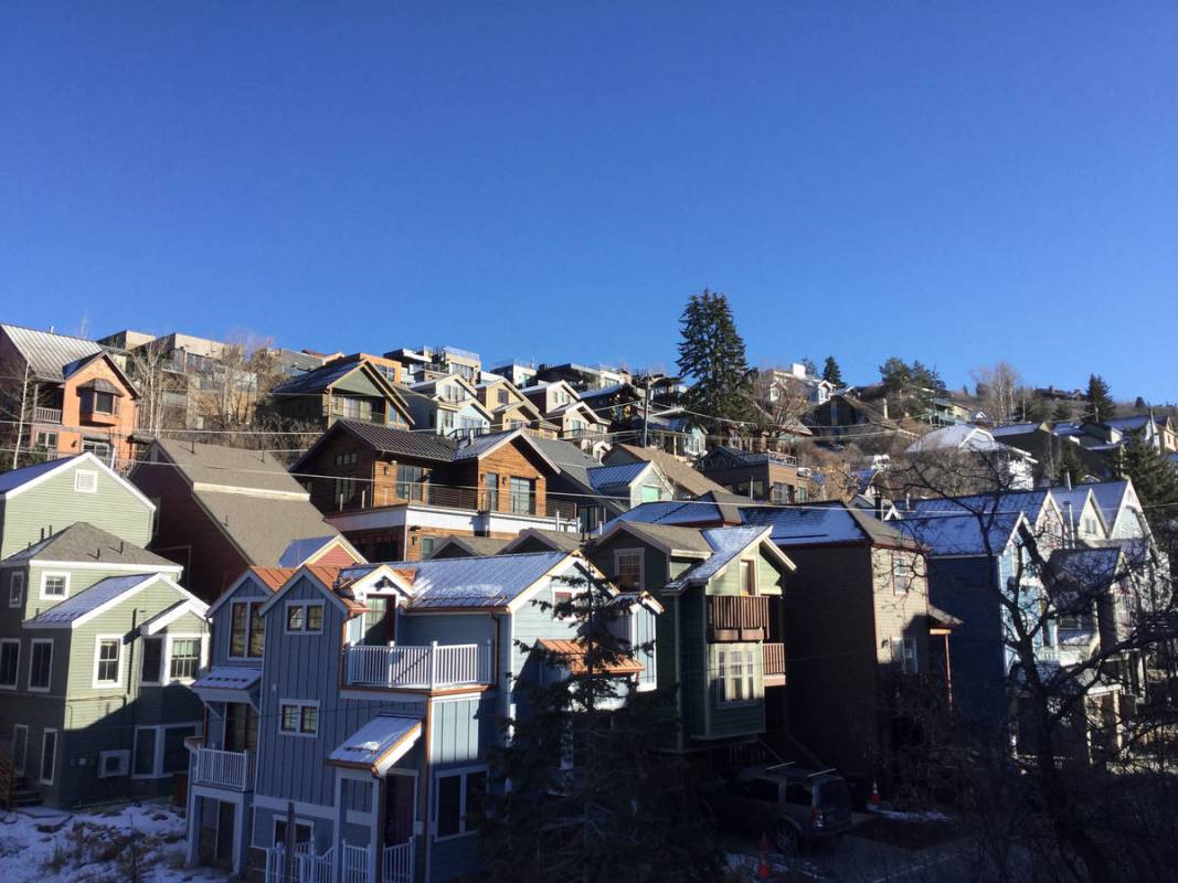 Houses in Park City, Utah, Thursday, Dec. 3, 2020. (Eli Segall/Las Vegas Review-Journal)