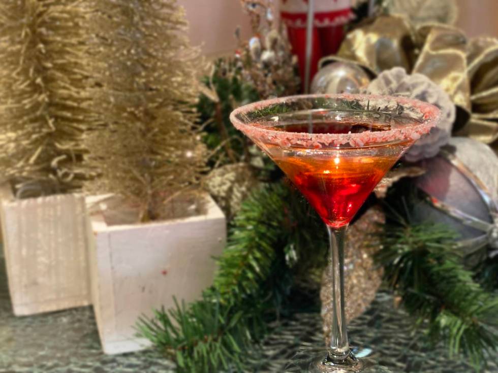 The Candy Cane Martini is being served at several Treasure Island spots. (Treasure Island)