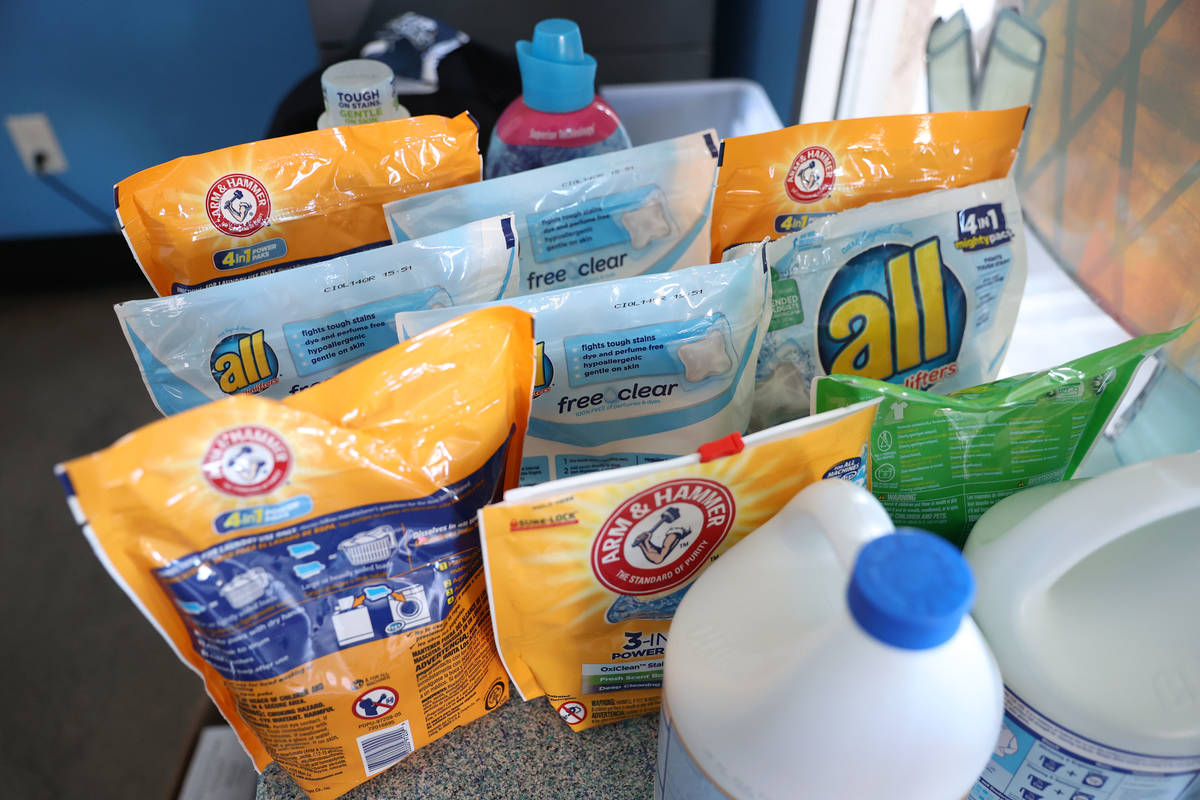 Free laundry detergent for people to use as part of the Laundry Project by the Current Initiati ...