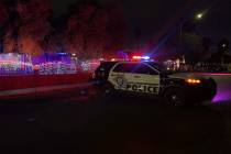 Las Vegas police are investigating a fatal shooting on Tuesday, Dec. 8, 2020. (Sabrina Schnur ...