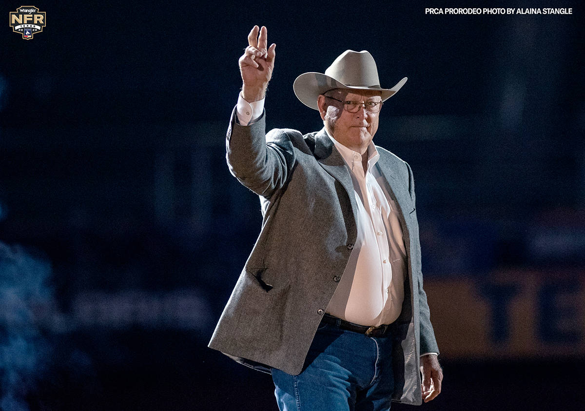 Baseball Hall of Fame pitcher and former member of the Texas Rangers Nolan Ryan attends Day 6 o ...