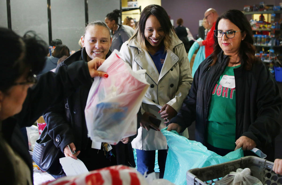 HELP of Southern Nevada distributes toys, bikes and gift cards collected in the 2019 KLUC Chet ...