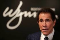 Steve Wynn is seen during a news conference in Medford, Mass., in 2018. (AP Photo/Charles Krupa)