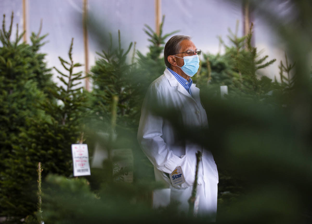 Paul Noe, horticultural expert at Star Nursery, talks about Christmas trees at Star Nursery in ...