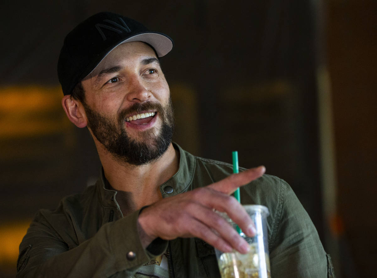 Golden Knights defenseman Deryk Engelland is shown Friday, Jan. 10, 2020. (Chase Stevens/Las Ve ...