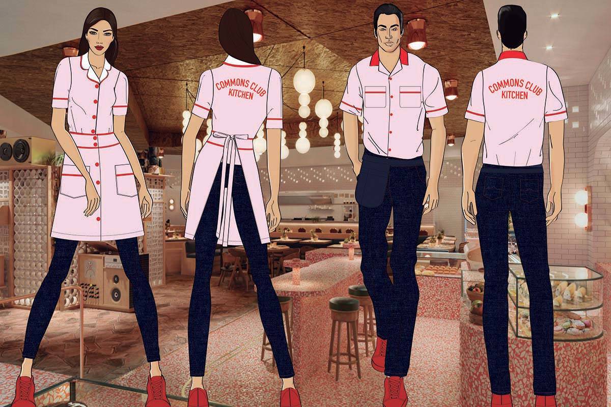 County Club Kitchen staff uniforms (Virgin Hotels Las Vegas)