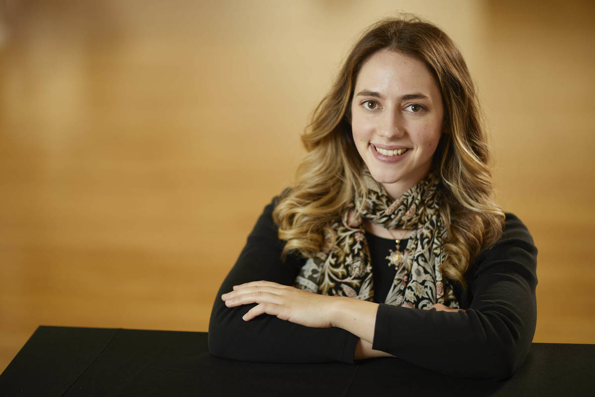 Alina Lindquist was honored during a Tuesday virtual ceremony as one of UNLV's outstanding wint ...