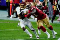 Washington Football Team running back J.D. McKissic (41) during an NFL football game against th ...