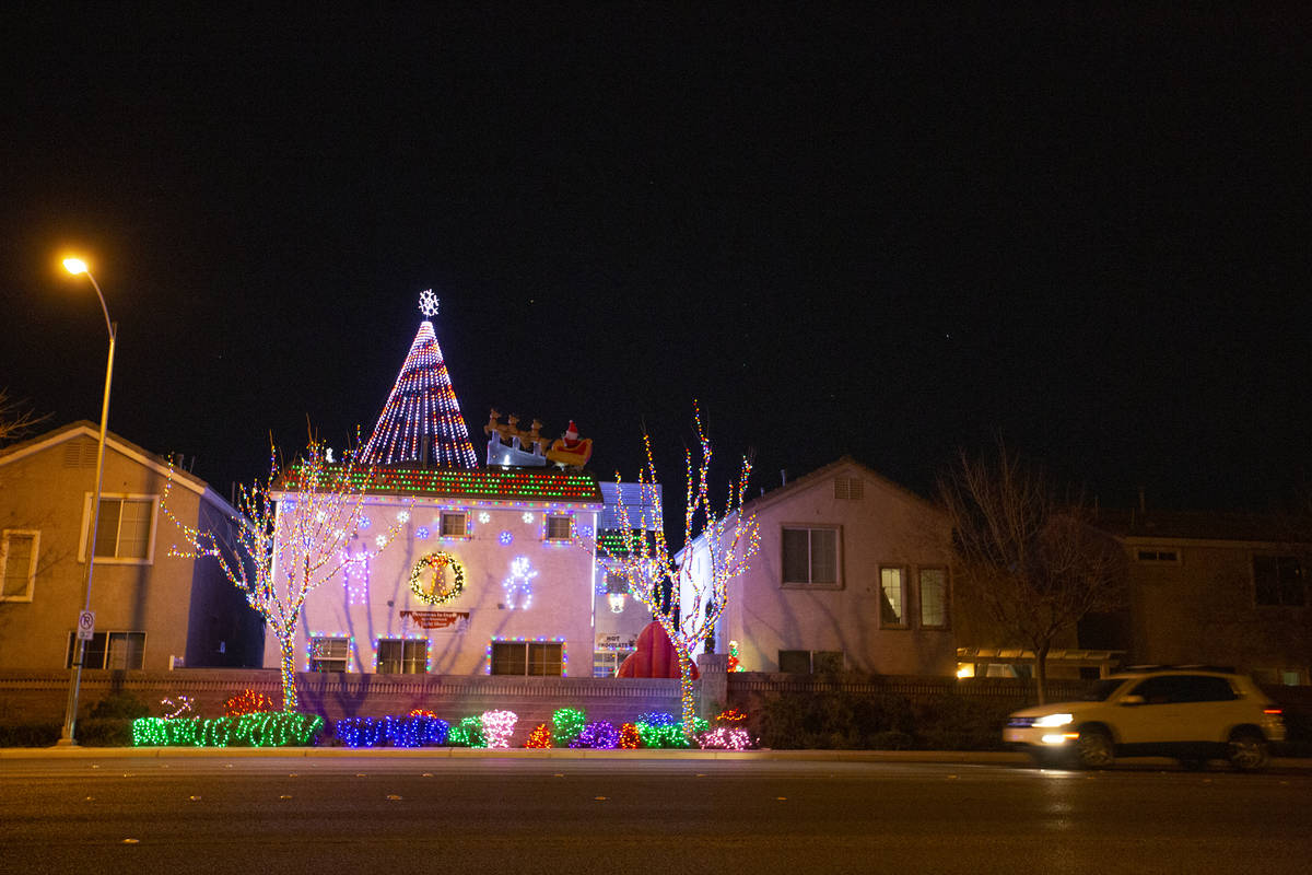 Jeff and Karol Doody’s light display wraps around the whole house