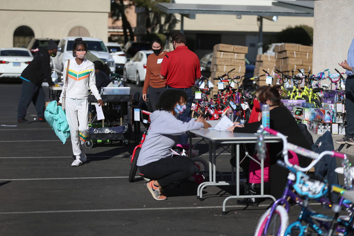 The HELP of Southern Nevada toy drive distribution takes place at the non-profit's headquarters ...