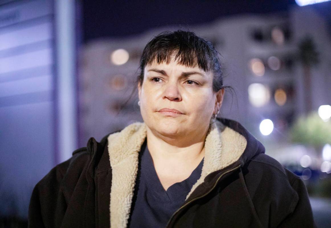 Ralaya Allen, a healthcare nurse in Las Vegas, Tuesday, Dec. 8, 2020. (Rachel Aston/Las Vegas R ...