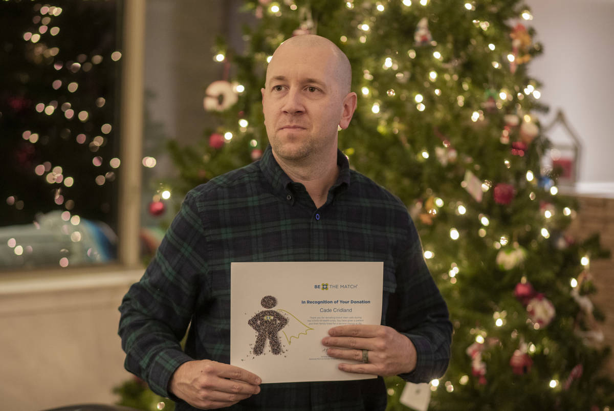 Cade Cridland at his home in Henderson on Dec. 7, 2020. (Elizabeth Page Brumley/Las Vegas Revie ...