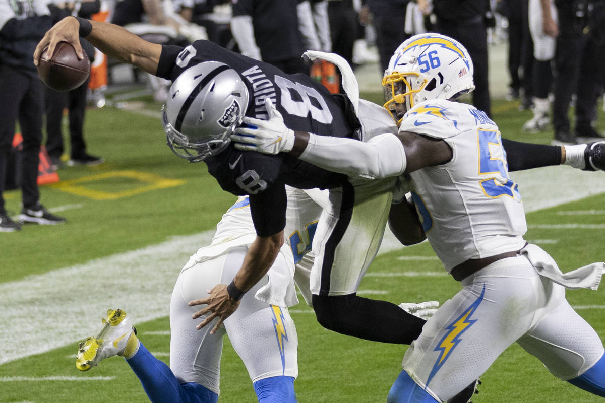 Just win, baby! Playoff-bound Raiders find way to prevail over Chargers in  overtime thriller