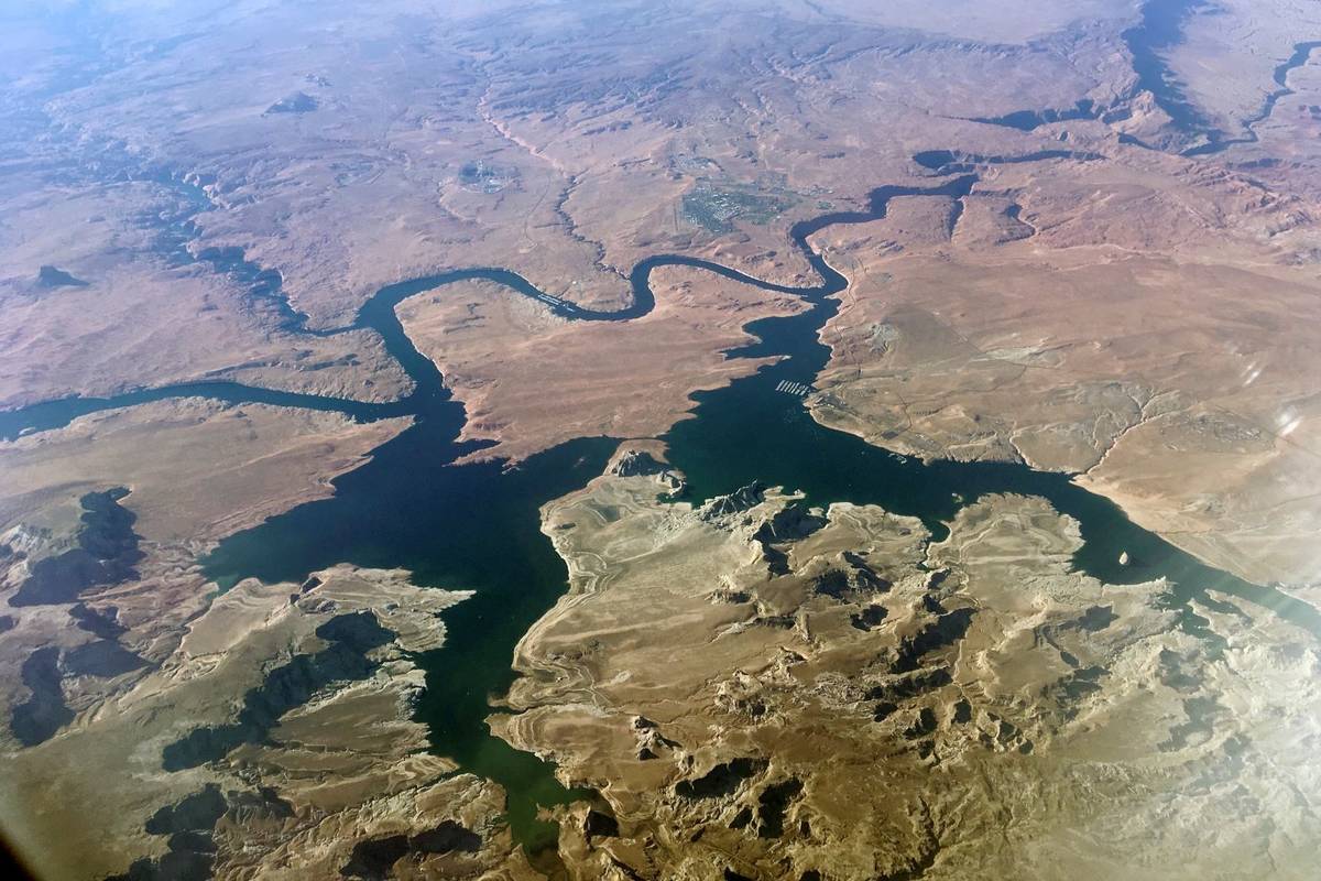 This is a 2019 view of Lake Powell on the Colorado River along the Arizona-Utah border. (AP Ph ...