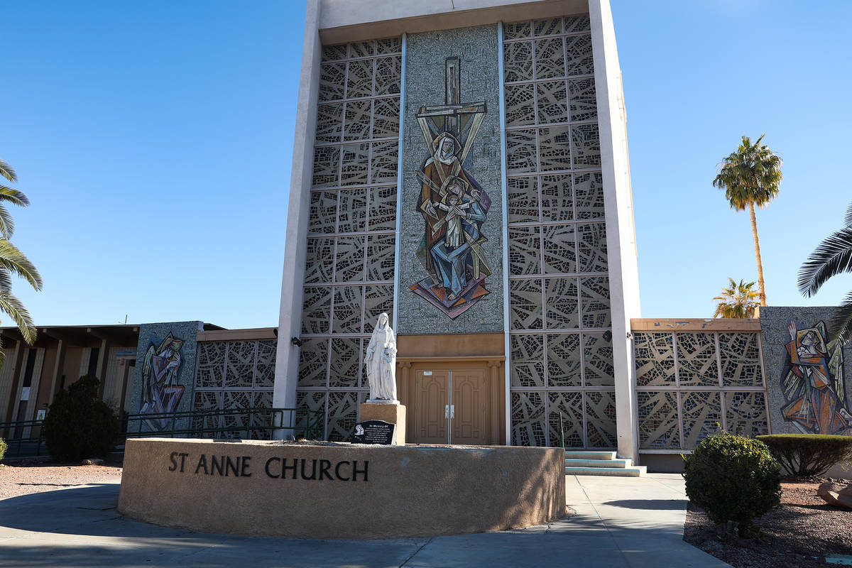 St. Anne’s Catholic Church in Las Vegas, Sunday, Dec. 20, 2020. A