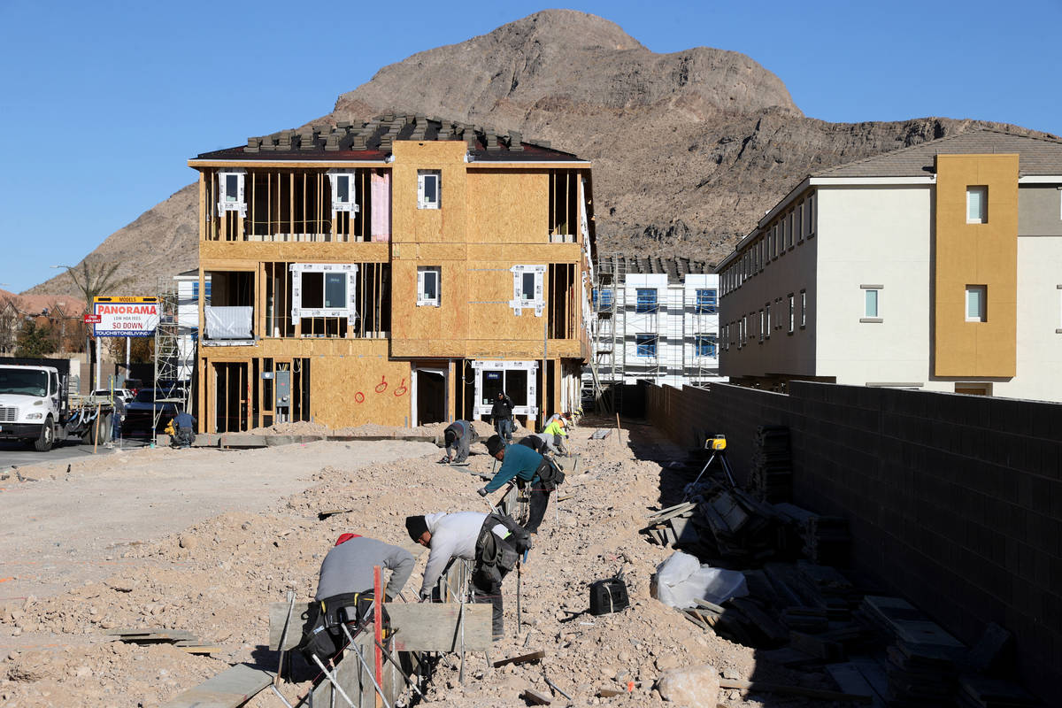 Panorama housing development by Touchstone Living under construction on North Hualapai Way near ...