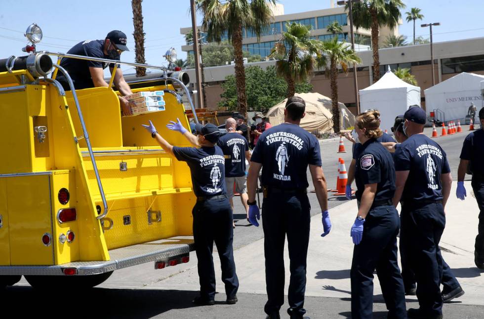 Professional Firefighters of Nevada from Las Vegas, North Las Vegas and Clark County fire depar ...