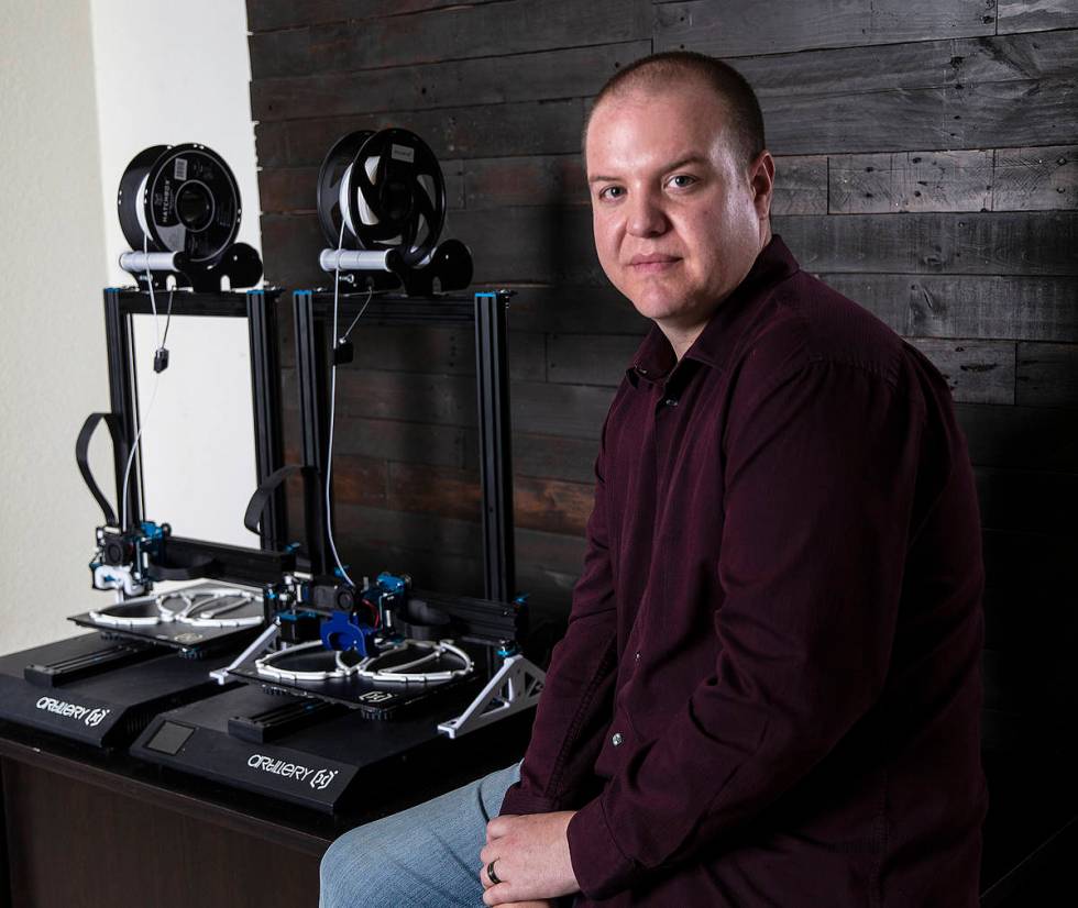 William Neal makes face shields for frontline health workers on his 3D printer. "If I help save ...