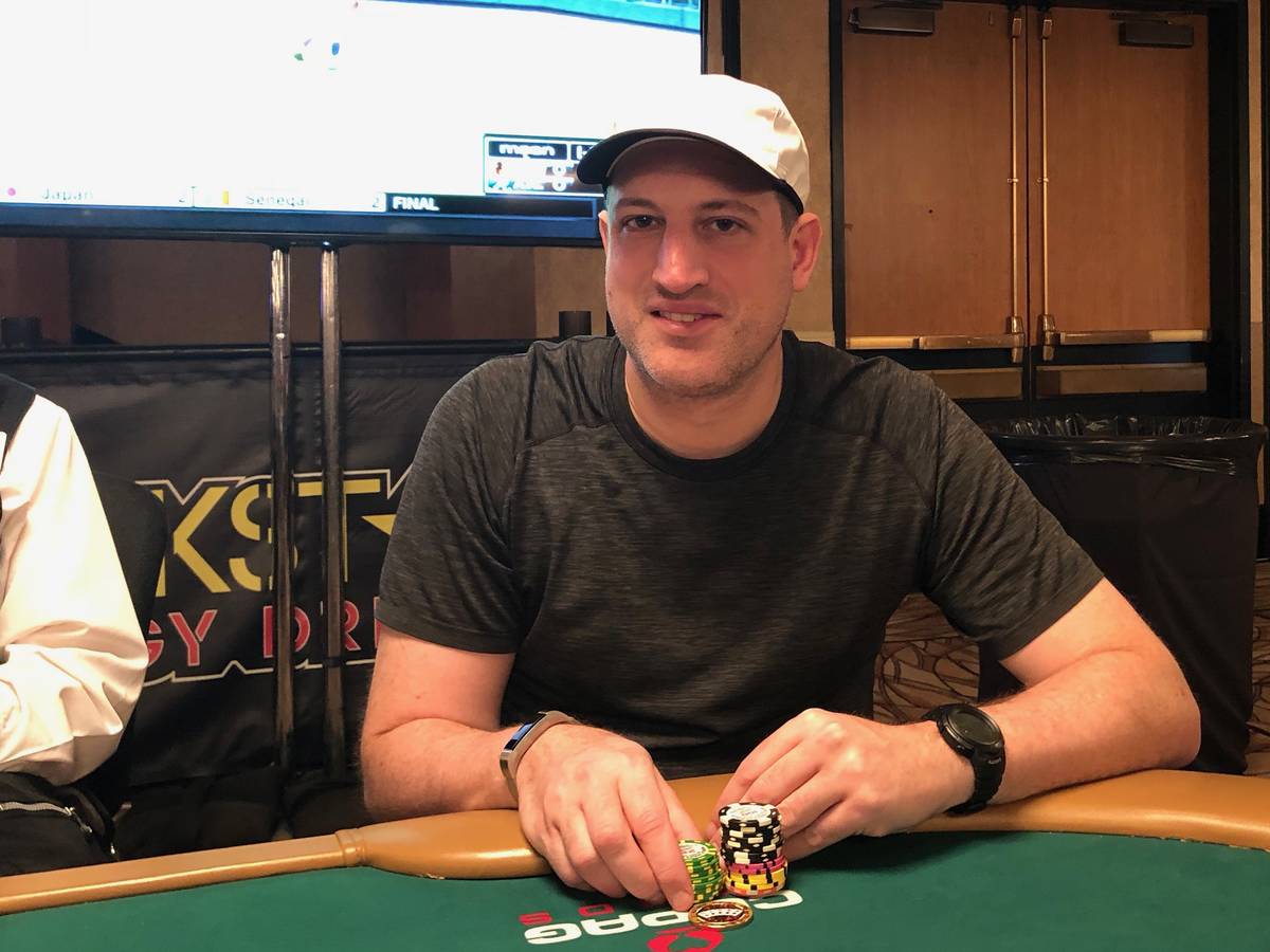 Gershon Distenfeld at the World Series of Poker at the Rio in 2018. (Gershon Distenfeld)