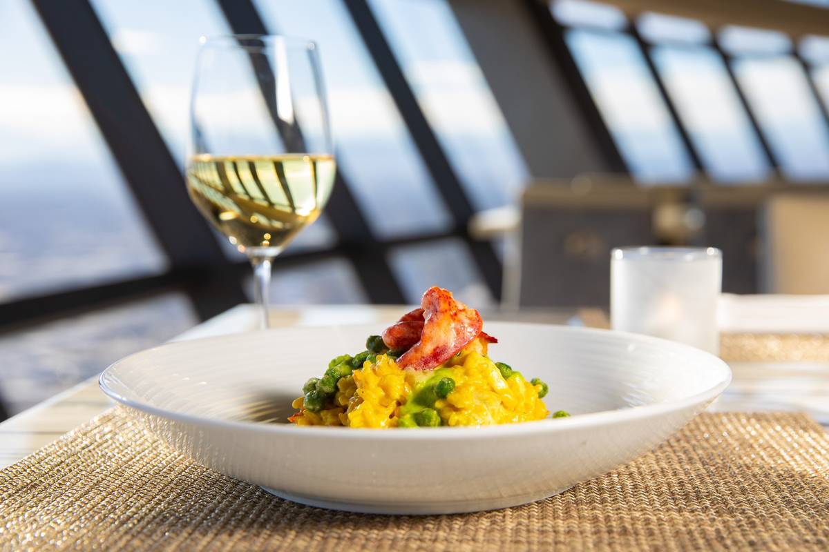 Lobster and crab risotto at Top of the World. (Ray Alamo)