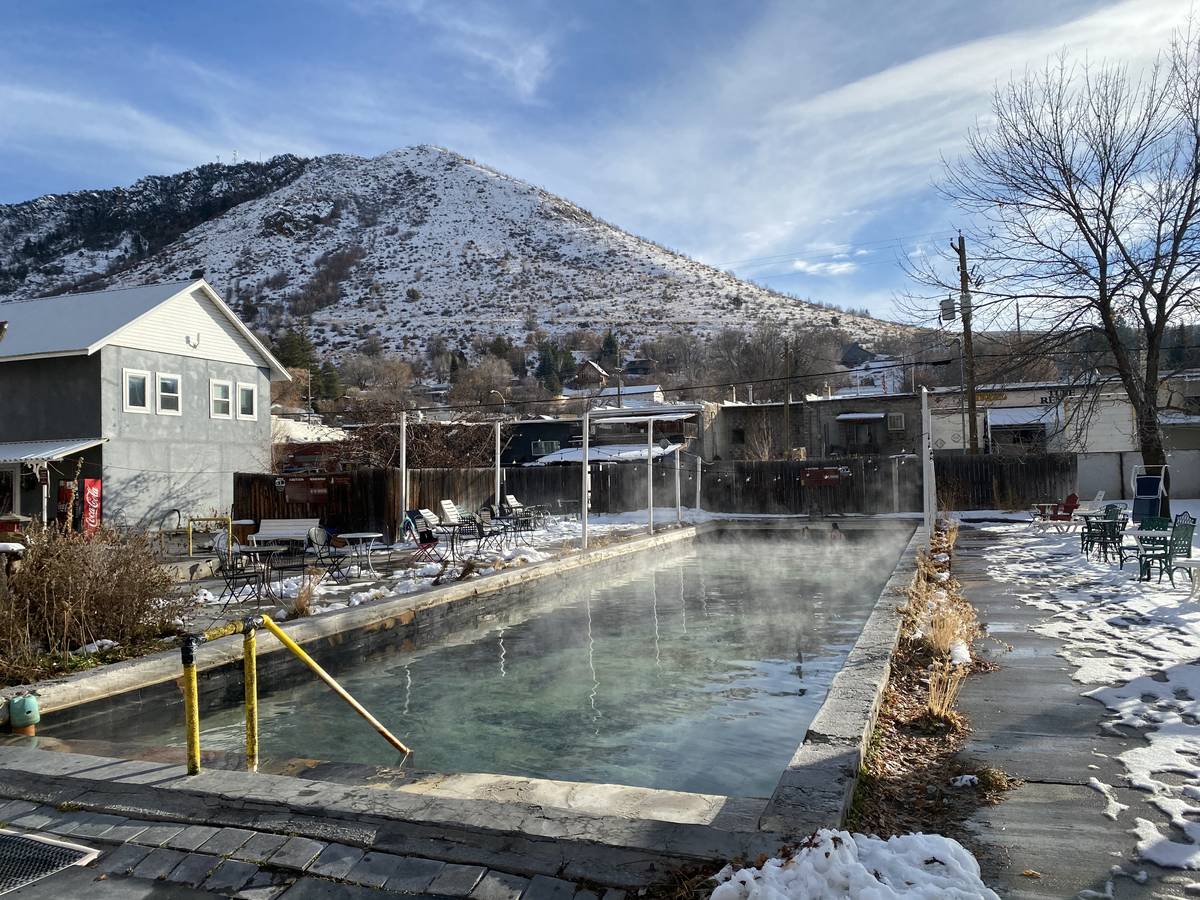 The Lava Hot Springs Inn is shown at the hot pools on Tuesday, Dec. 23