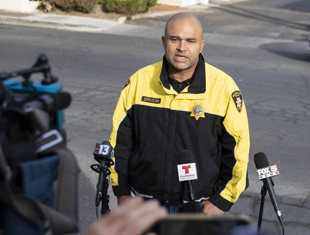 Metropolitan Police Department Lt. Ray Spencer addresses the media with new information about t ...