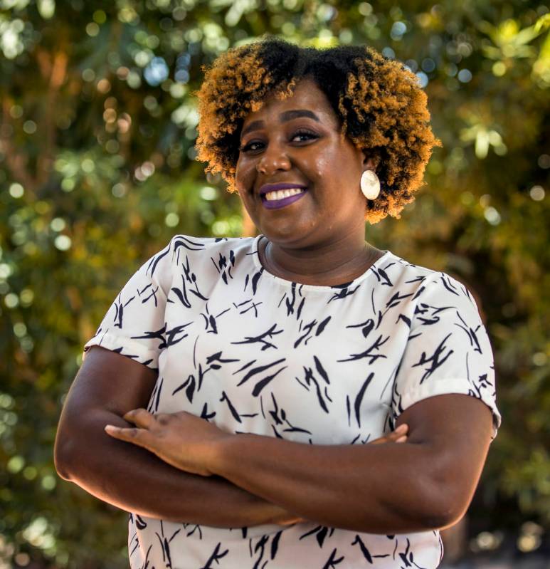 This July 7, 2020, file photo shows science fellow Earyn McGee in Las Vegas. (L.E. Baskow/Las V ...