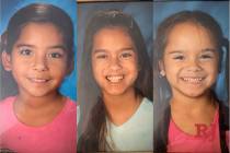 Las Vegas police are asking for help to find missing sisters Anamarie Angel, Alyssa Angel and A ...