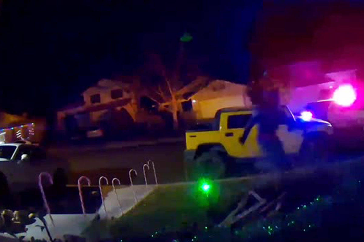 Videos recently posted to the Neighbors app appear to show officers chasing two men through a S ...