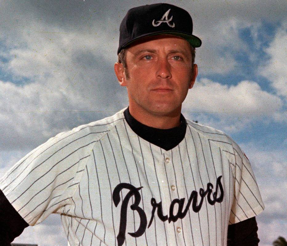 FILE - In this 1970 file photo, Atlanta Braves' Phil Niekro poses for a photo. Niekro, who pitc ...