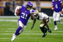Minnesota Vikings running back Ameer Abdullah (31) carries in the first half of an NFL preseaso ...