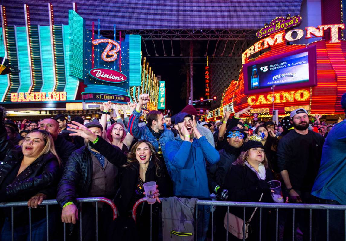 Fremont Street Experience kicks off New Year's celebration