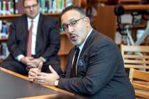 In this Jan. 28, 2020 file photo, Connecticut State Commissioner of Education Miguel Cardona sp ...