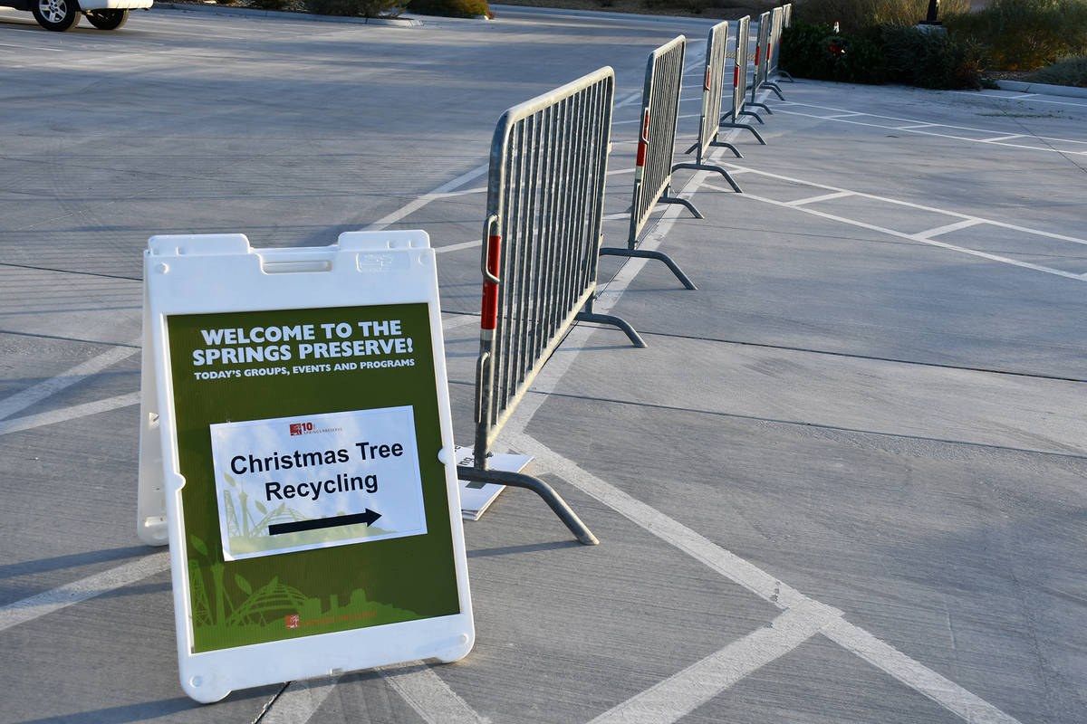 The Springs Preserve, in partnership with the Christmas Tree Recycling Program, will collect tr ...