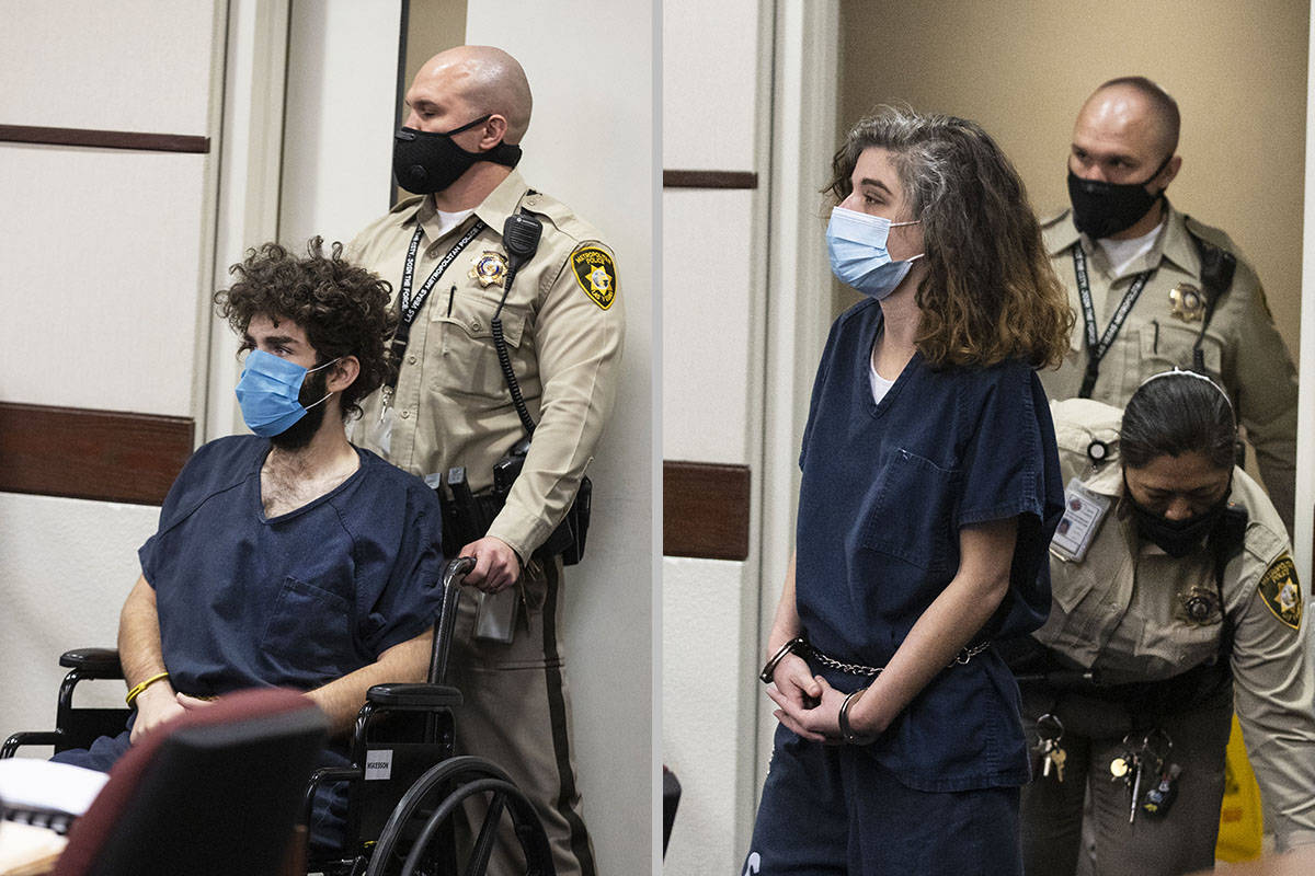Shawn McDonnell, left, and Kayleigh Lewis appeared in court at Henderson Justice Center, on Wed ...