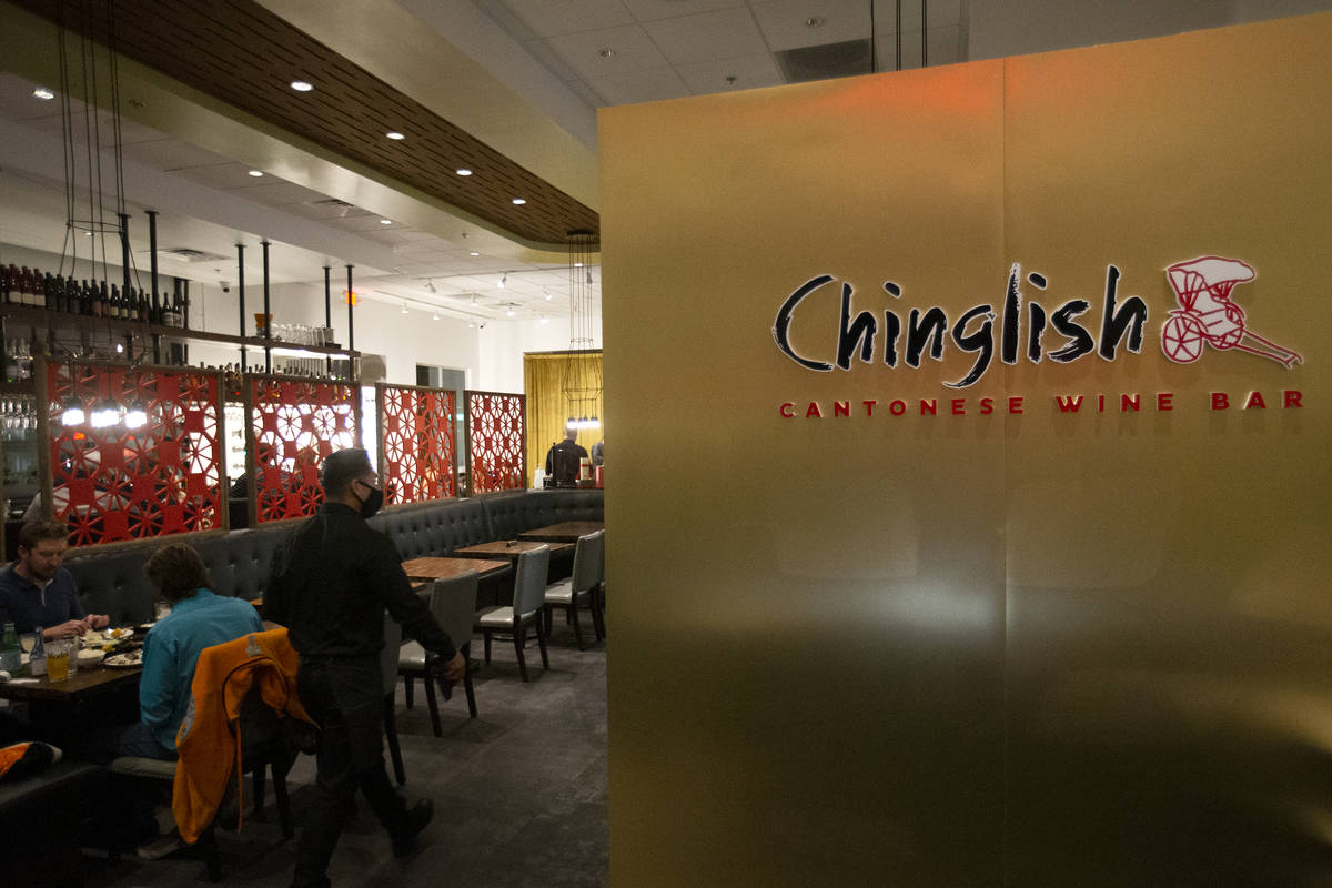 Chinglish Cantonese Wine Bar is open for business on Thursday, Dec. 24, 2020, in Las Vegas. (El ...