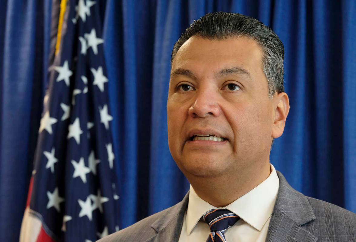 FILE - In this Nov. 2, 2018, file photo, California Secretary of State Alex Padilla speaks in S ...