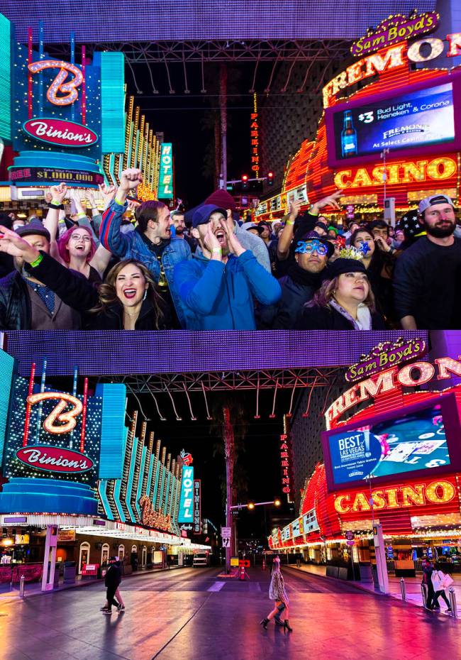 New Year's Eve 2012 at Las Vegas' Fremont Street Experience - Rok