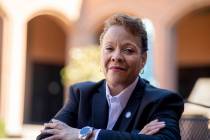 Nevada state Sen. Pat Spearman, D-North Las Vegas, poses for a portrait at the Las Vegas Review ...