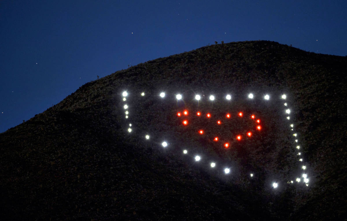 Henderson lights in shape of Nevada may have been stolen Las Vegas